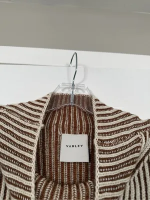 Varley Beige Ribbed Sweater Vest Top thumbnail 5