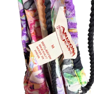 Arizona Jean Co Tropical Floral Mini Dress Size Medium Swim Coverup Boho Beach thumbnail 4