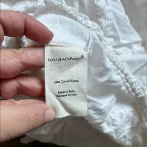 LoveShackFancy White Ruffled Blouse thumbnail 5