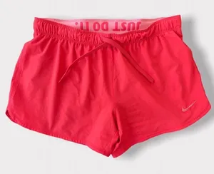 Nike Dri Fit Phantom Dual Running Shorts Fold Over Waist Orange Sz S thumbnail 1