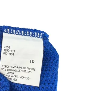 Bogner Vintage Sweater Ribbed‎ Knit Cotton Acrylic Blend Blue Size US 10 thumbnail 11