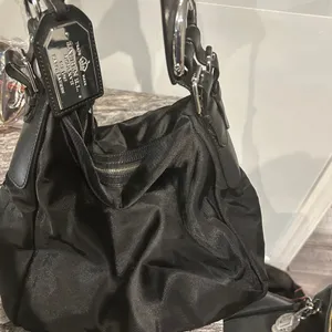 Lauren Ralph Lauren Black Slouchy Shoulder Bag thumbnail 1