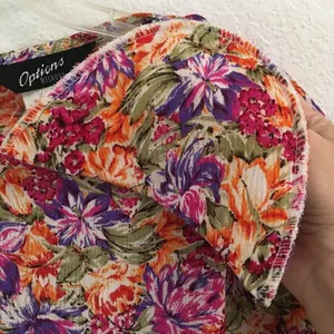 Vintage tangerine floral crewneck blouse M‎ thumbnail 4