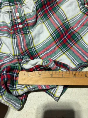 Aerie Plaid pajama Shorts - Red & Green Tartan medium thumbnail 3
