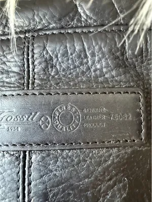 Fossil Black Leather Crossbody Bag thumbnail 7