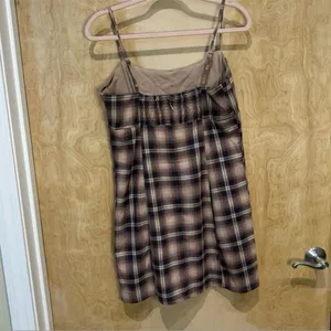 Aeropostale Plaid Scoop-Neck Slim Dress – NWT – Size Large thumbnail 6