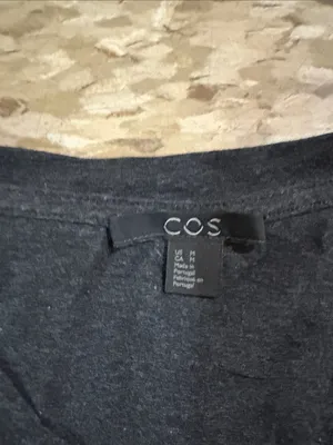 COS Black Long-Sleeve Crewneck Tee thumbnail 2