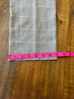 Ann Taylor Gray Windowpane Cropped Dress Pants thumbnail 12