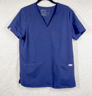 Figs Dark Blue Casma‎ Pocket Scrub Top thumbnail 1