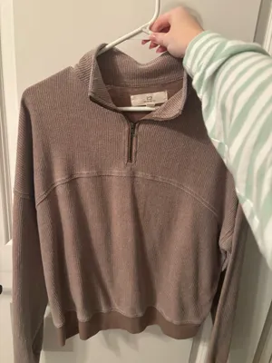 Sierra Quarter Zip Brown Size L thumbnail 1