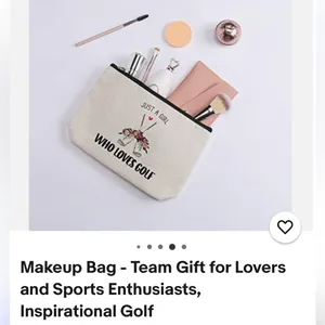 New Amazon White Golf Cosmetic Bag thumbnail 6