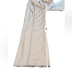 House of CB NWT Pleated Wide‎ Leg Dress Pants Women’s Size XS Beige Cream High thumbnail 11