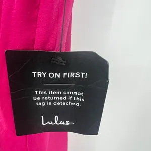 New Lulu’s See Me Stun Magenta Sleeveless Knotted Maxi Dress formal size small thumbnail 7