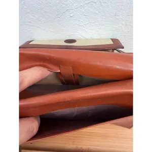 Dooney & Bourke Vintage All Weather Leather Wallet Brown Tan‎ USA Made thumbnail 6
