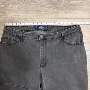 Hollister Ultra High-Rise Dad Jean‎ Washed Black Seam Detail Size 17R 36x28 thumbnail 4