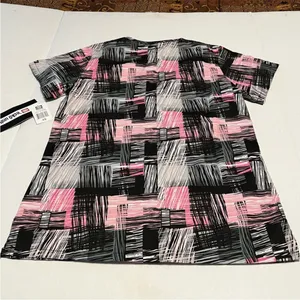 ECKO Unltd. Womens Size XS Pink‎ Tic Tac Scrub Top Medical Healthcare Dental NEW thumbnail 7