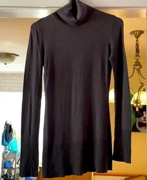 Grey turtle neck sweater thumbnail 1