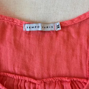 Tempo Paris Lagenlook Dress Womens XL Pink Linen Tiered Sleeveless Made Italy thumbnail 11