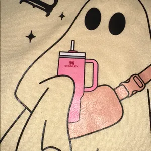 Adorable Cream Boo-Jee Ghost sweatshirt trendy size XXlarge thumbnail 4