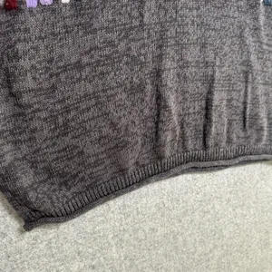Blair Womens Large Sweater Colorblock Cotton Blend Long‎ Sleeve Blue Gray Round thumbnail 10