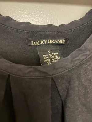 Lucky Brand Vintage Navy Spaghetti Strap Dress S thumbnail 2