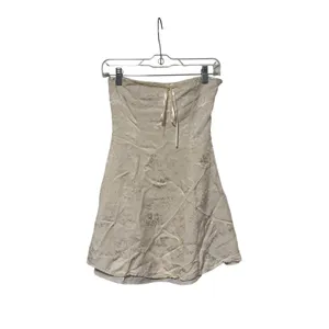 Skyte Moon Strapless Ivory Brocade Dress S thumbnail 2