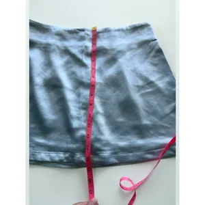 Sirena Light Blue Satin Mini Skort Women Size M Built-in Shorts Back Zip NEW thumbnail 6