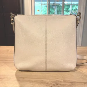 Coach Pebbled‎ Leather Crossbody Bag Chalk White Gold Hardware F29210 thumbnail 2