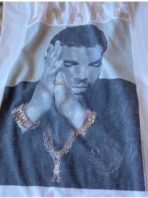 Bravado Drake Official Merch Twist Back Cutout Tank Top White Graphic Size Small thumbnail 10