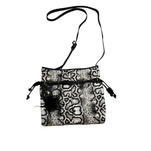 🐍 Frye Sacha Snake‎ Print Leather Mini Crossbody Bag with Tassel ✨ thumbnail 3