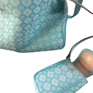 Y2K Nine West Backpack in Aqua Blue thumbnail 4