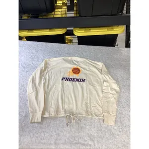 WEAR‎ by Erin Andrews NBA Phoenix Suns Long Sleeve Drawstring Top Cream XS NEW thumbnail 5