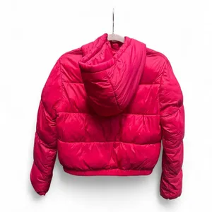 Red hooded puffer jacket size small thumbnail 2
