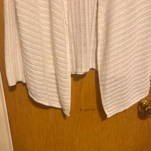 Jones New York White Open-Front Cardigan thumbnail 3