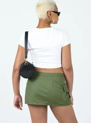 Princess Polly Olive Mini Skirt thumbnail 2