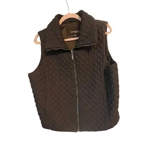 Weatherproof Vintage Quilted Vest Size XL ~ Brown Diamond Quilted Full Zip ~ Fall‎ Layering thumbnail 4