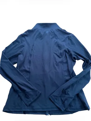 Laundry by Shelli Segal XL Black Full Zip Track Jacket Thumbholes Activewear thumbnail 9