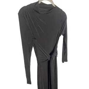 Free People x Significant Other Sabine Dress Size‎ 4 Black Jersey Mockneck thumbnail 6