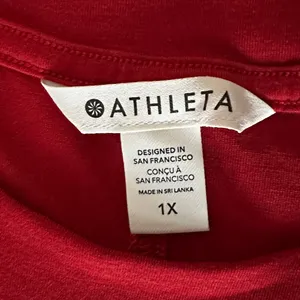 Athleta Women’s Red Crew Neck Top size 1X thumbnail 5