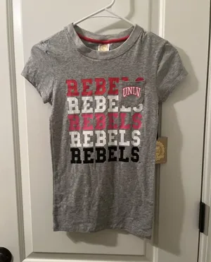 University Of Nevada Los Vegas UNLV Rebels Womens Juniors T-Shirt S Multi-Color thumbnail 1