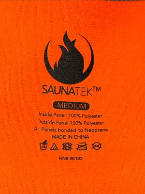 Saunatek Sauna Sweat Suit Vest for Exercise and Heat Training women’s medium thumbnail 7