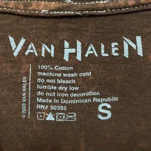 Urban Outfitters Van Halen brown nascar Style Tshirt size small thumbnail 4