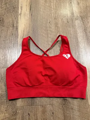Women’s Best Red Powerless Seamless Sports Bra thumbnail 2