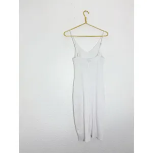 Abercrombie & Fitch Slip Midi Sweater Dress Size XL V-Neck Spaghetti Strap White thumbnail 14