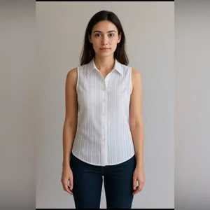 Ann Taylor White Sleeveless Button-Down Shirt BNWT (Not Loft their cheaper line) thumbnail 4