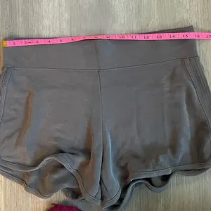 Athleta Serenity Shortie Shorts Gray Small | Modal Soft High Rise Lounge thumbnail 9