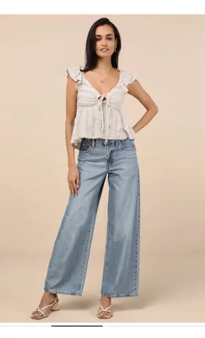 Lulus Ruffle Top thumbnail 3