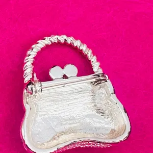 Roman Vintage Mini Handbag Purse Brooch thumbnail 5