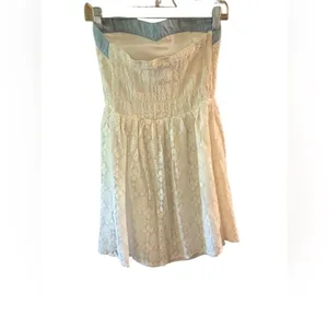 Flying Tomato A Line Fit Flare Western Lace White Blouse Dress Size M thumbnail 5