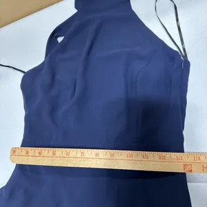 Lulus Navy Blue Chiffon Maxi Dress Halter Open Back Womens XS Bridesmaid Evening thumbnail 15